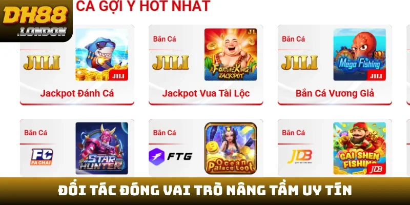 Đối tác đóng vai trò nâng tầm uy tín