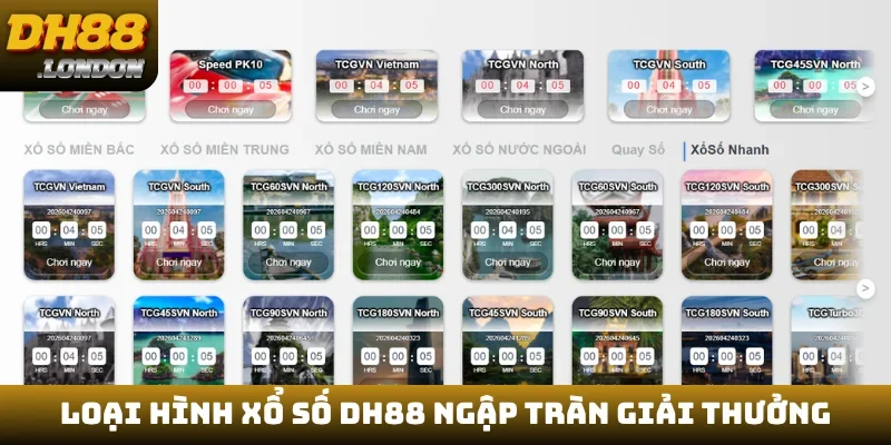 Loại hình xổ số DH88 ngập tràn giải thưởng