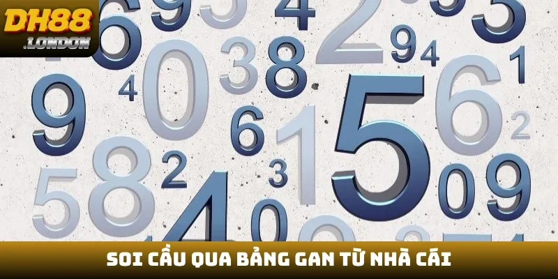 Soi cầu qua bảng gan từ nhà cái