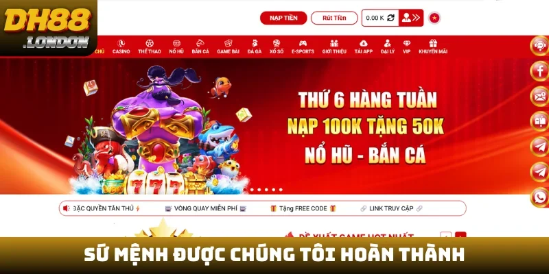 Sứ mệnh được chúng tôi hoàn thành