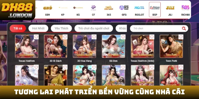 Tương lai phát triển bền vững cùng nhà cái